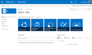 Microsoft SharePoint screenshot